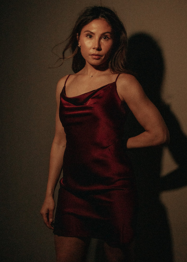 Harvest Wine Burgundy Dress