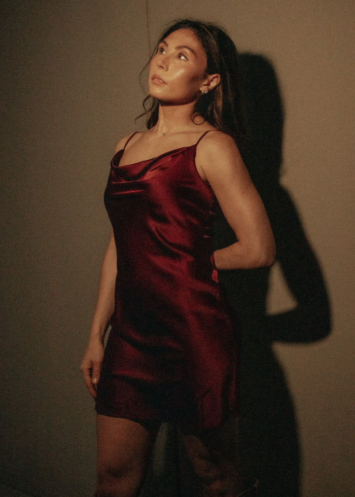 Harvest Wine Burgundy Dress