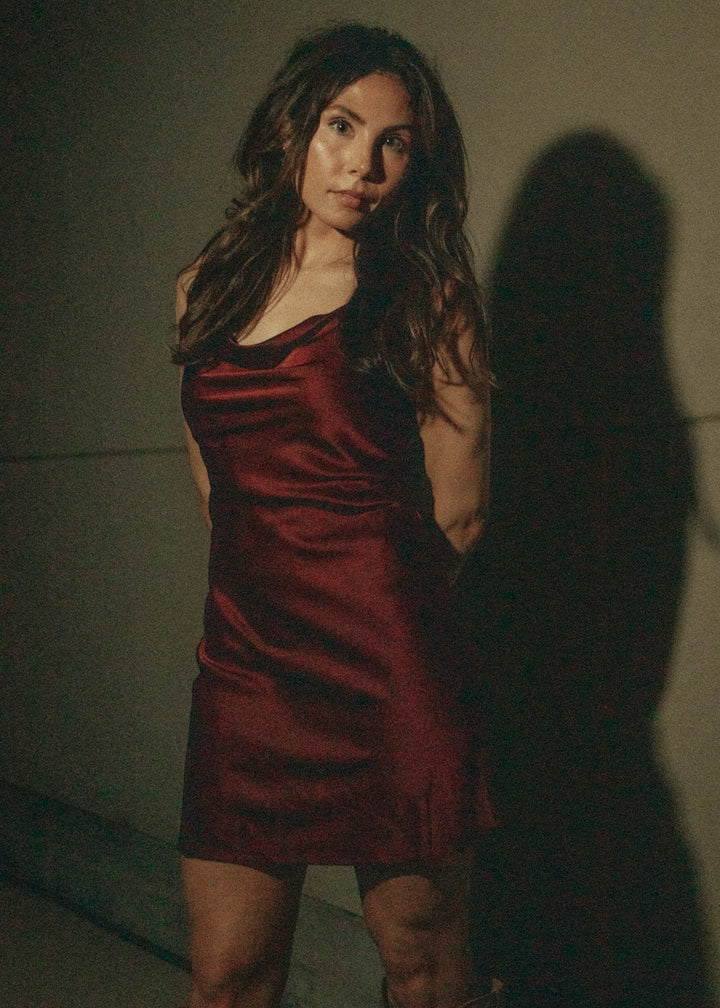 Harvest Wine Burgundy Dress