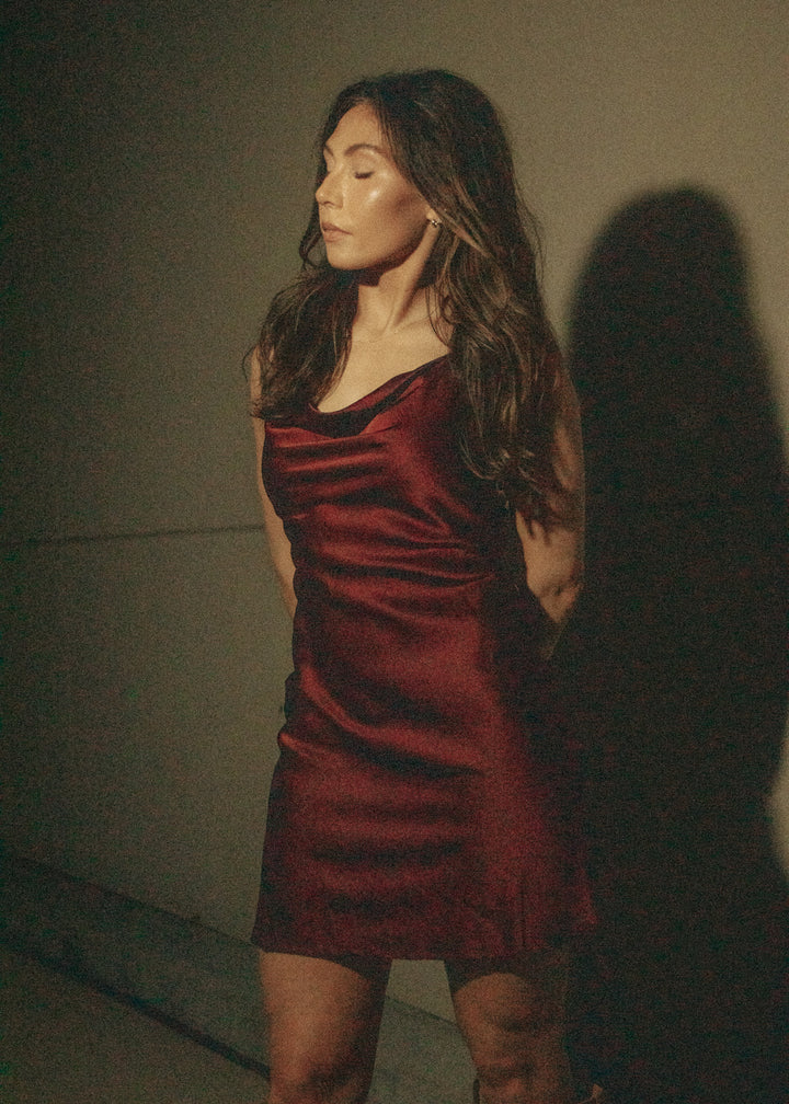 Harvest Wine Burgundy Dress