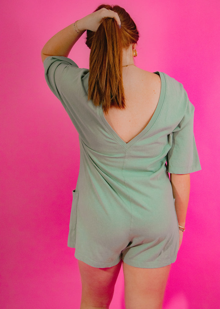 Open back romper