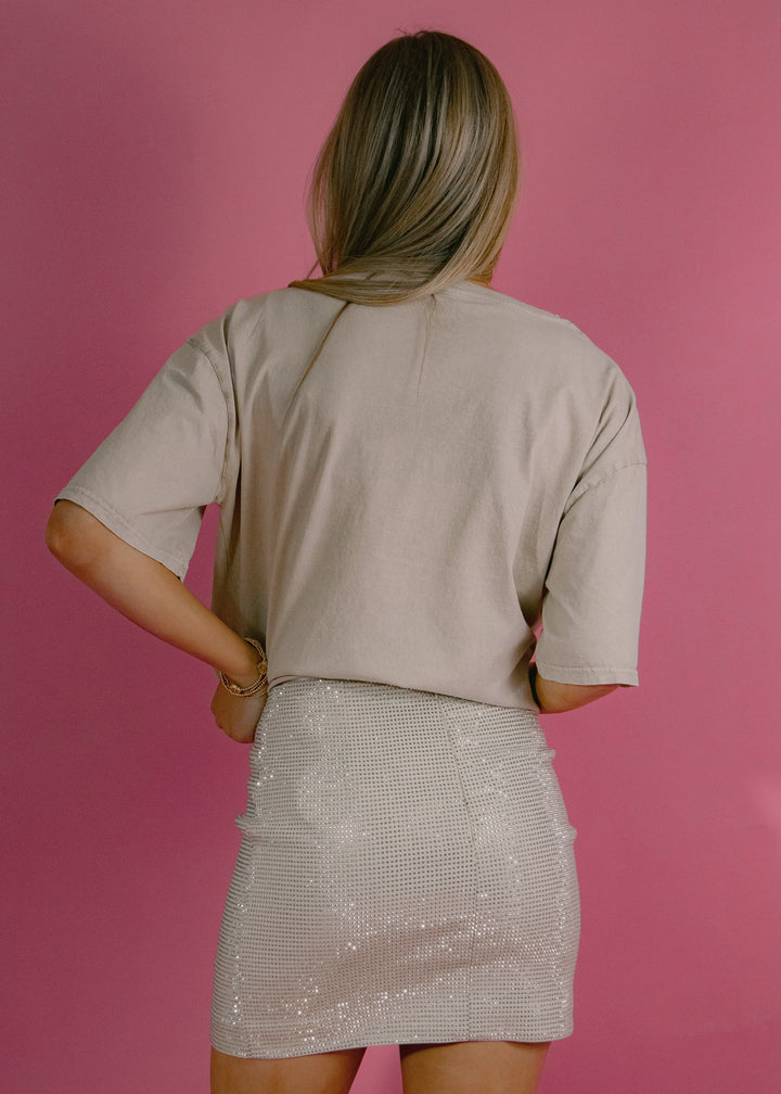 tan skirt