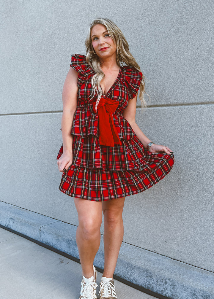 Santa's Sweetheart Mini Dress