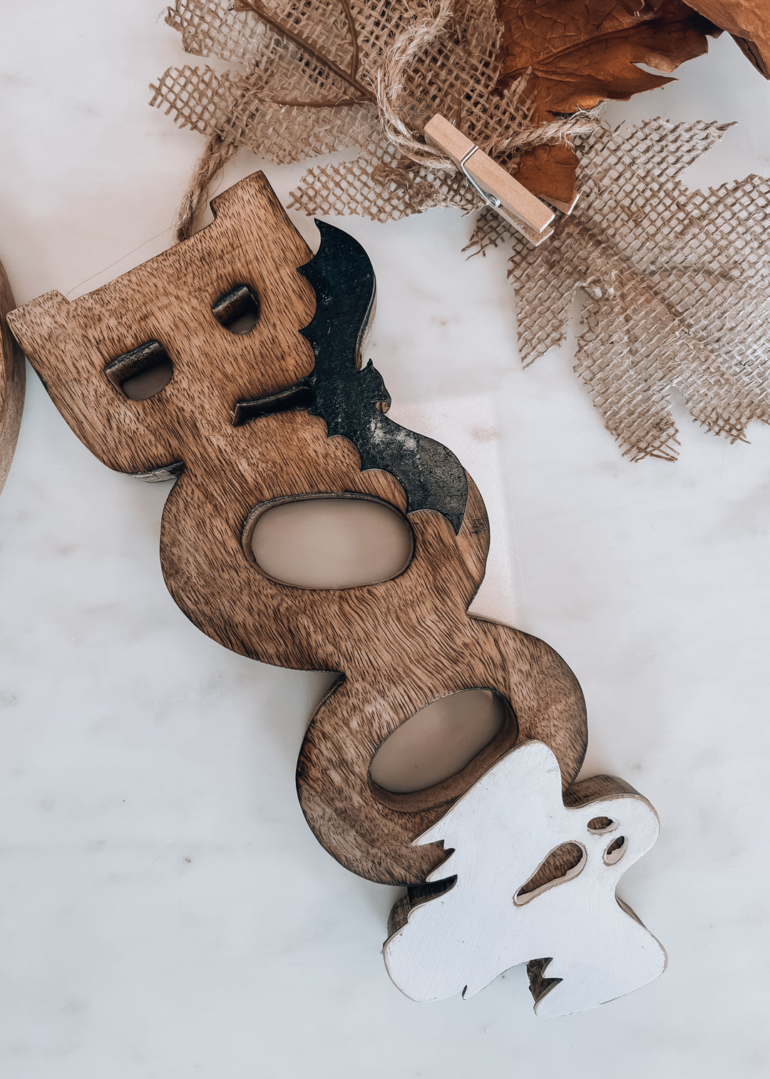 Wooden Boo Sign