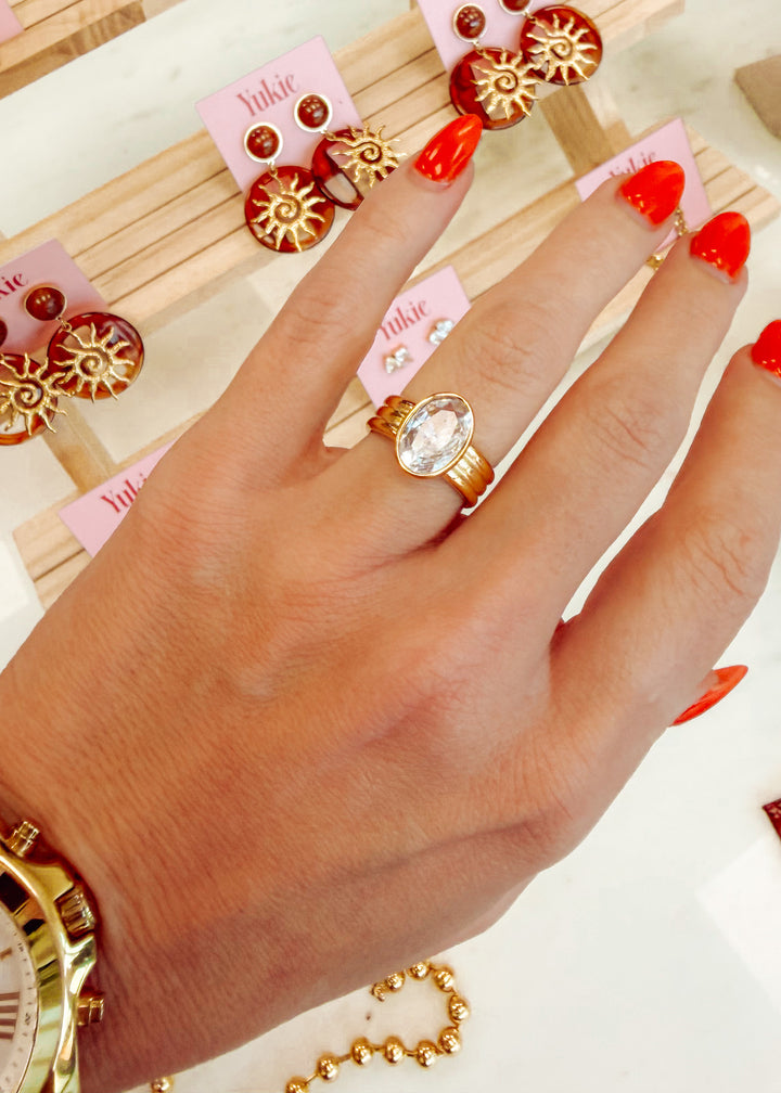 Olly Oval CZ Ring