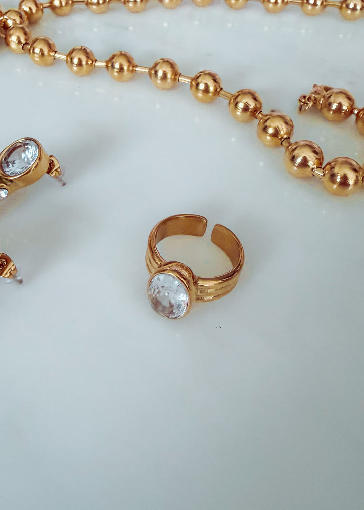 Olly Oval CZ Ring