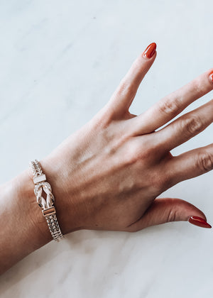 Gold Chain Magnet Lock Bracelet