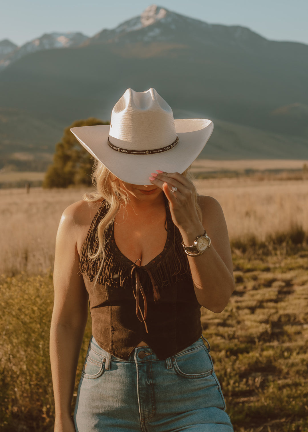 Saddle Up Fringe Corset Top