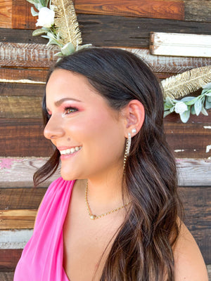 Sparkly dangle earrings 