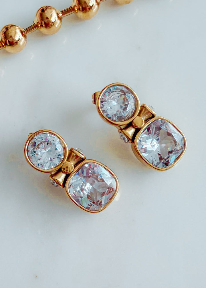 Double Geo Stud Earring