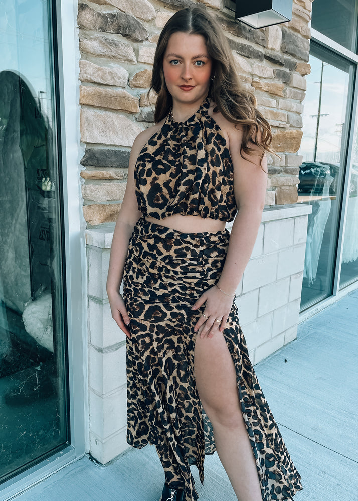 Miami Nights Leopard Two Piece Set