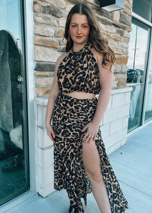 Miami Nights Leopard Two Piece Set