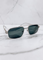 The Heidi Black and Silver Sunglasses