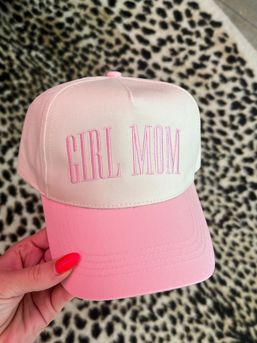 trucker hat, summer hat, pink trucker hat, girl mom, mothers day gift ideas, white and pink hat