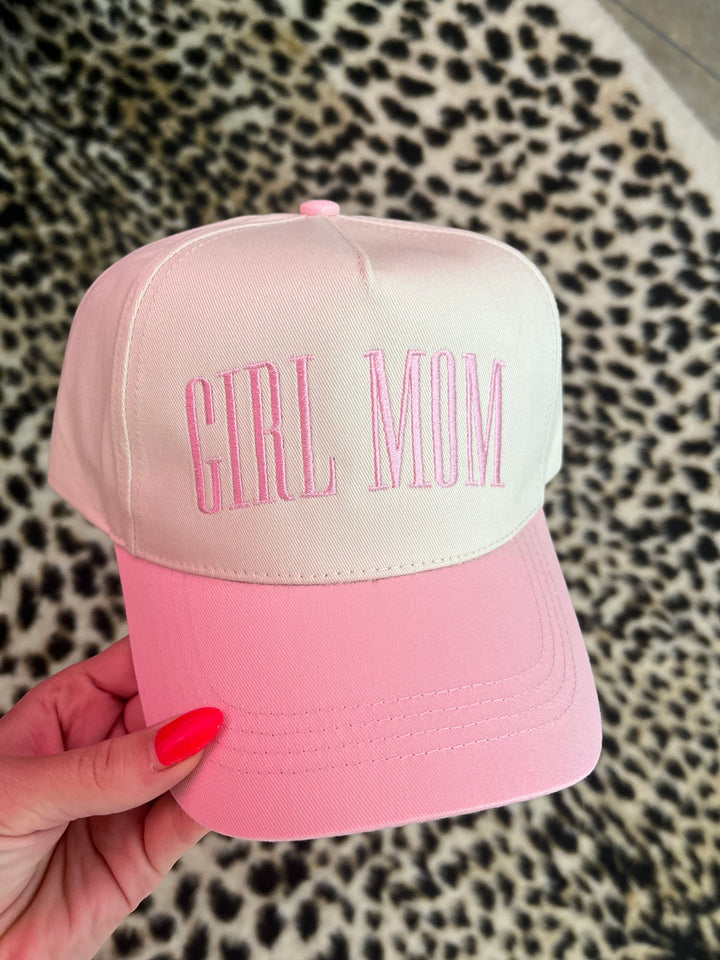 trucker hat, summer hat, pink trucker hat, girl mom, mothers day gift ideas, white and pink hat