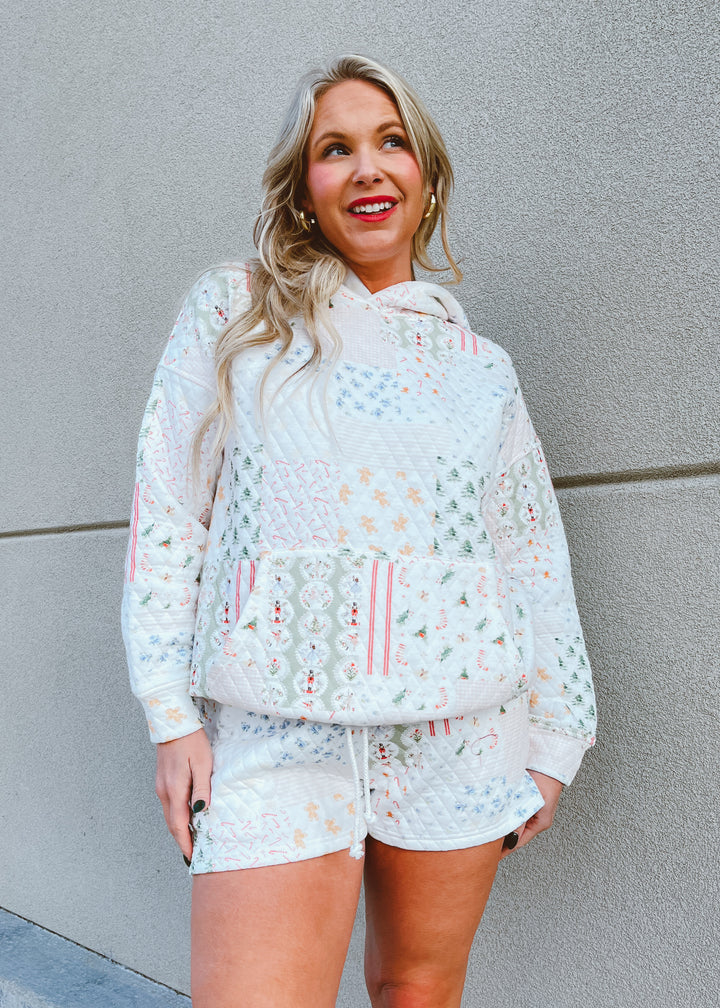 Christmas Quilted Hoodie