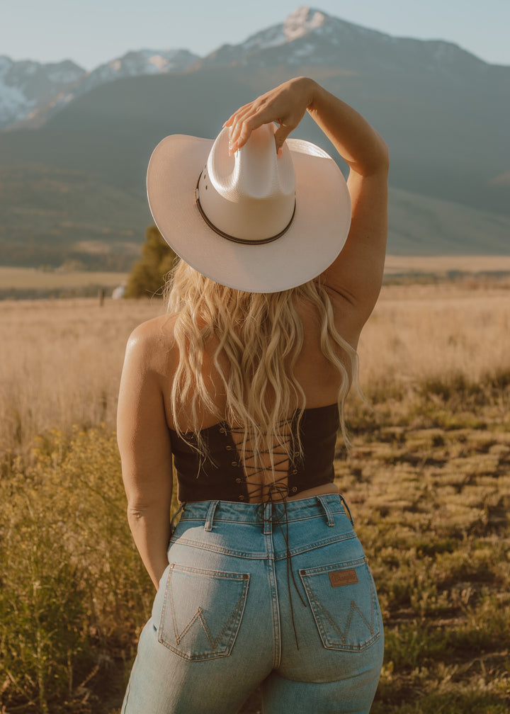 Saddle Up Fringe Corset Top