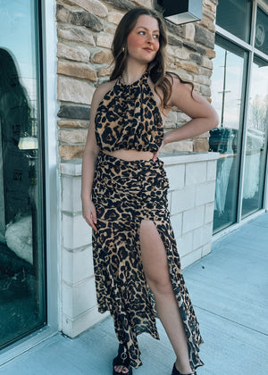 Miami Nights Leopard Two Piece Set