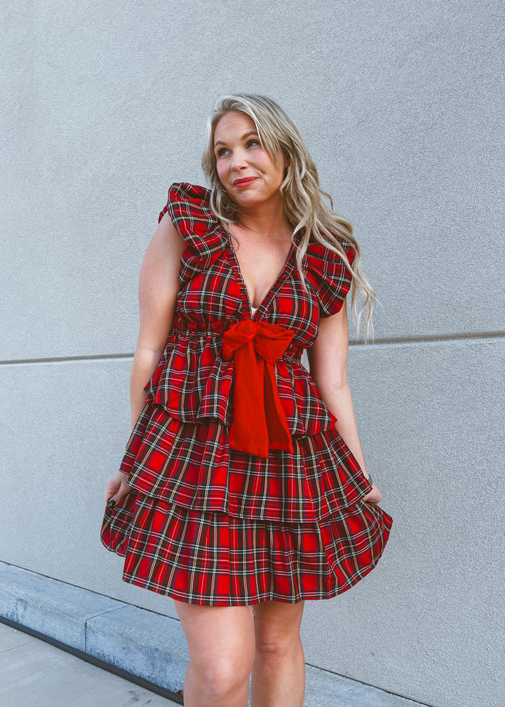 Santa's Sweetheart Mini Dress