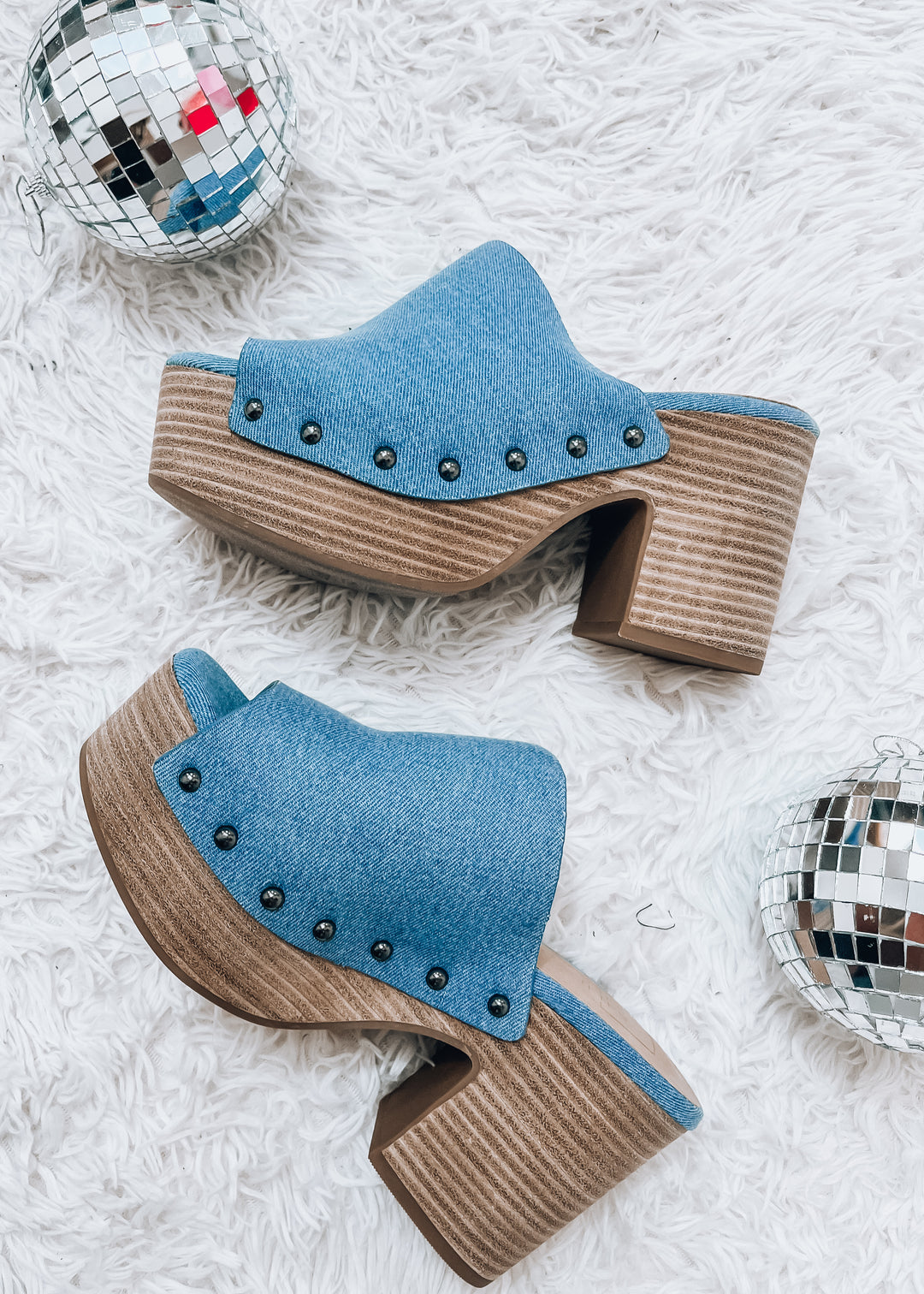 denim clog