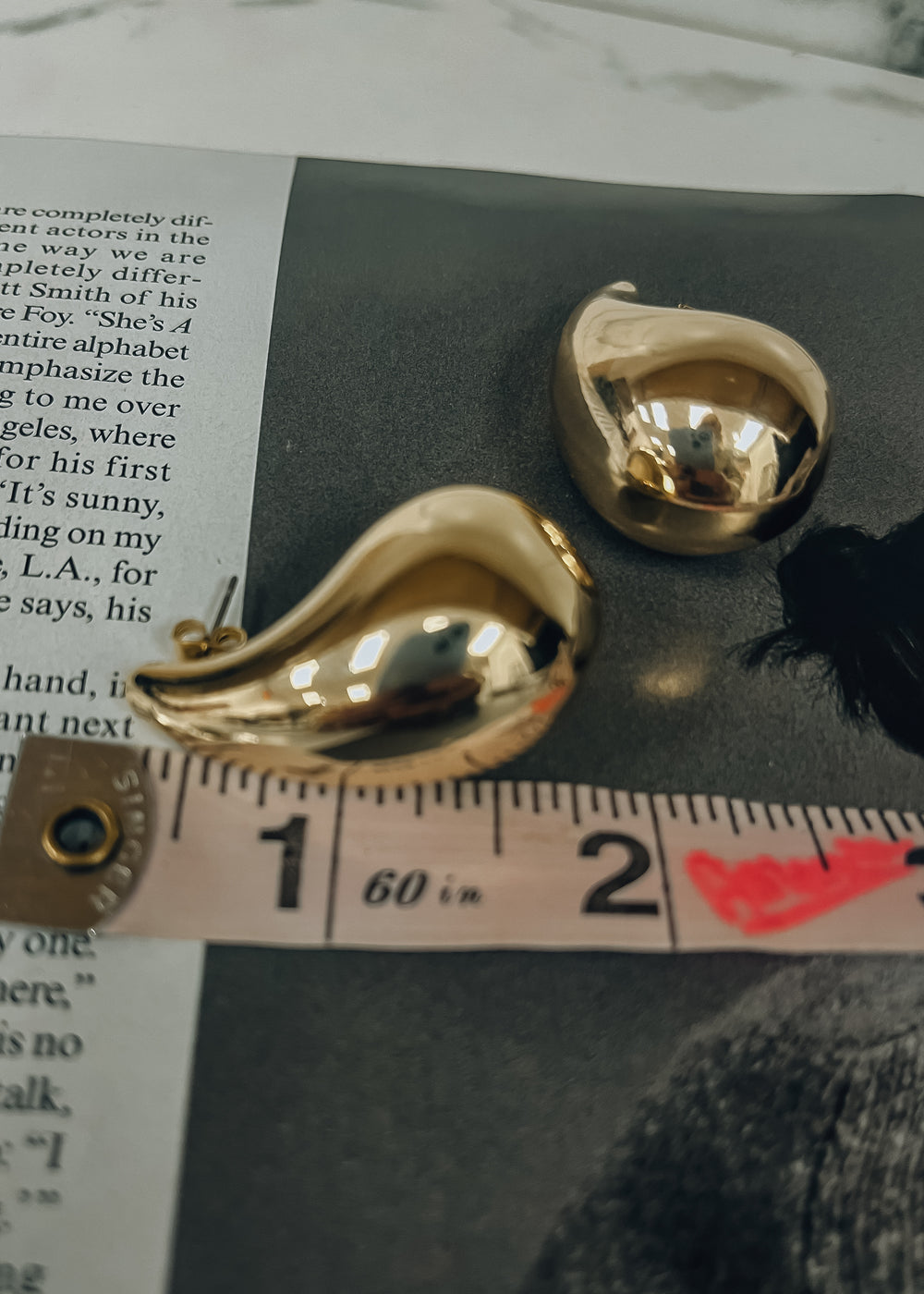 big gold earrings