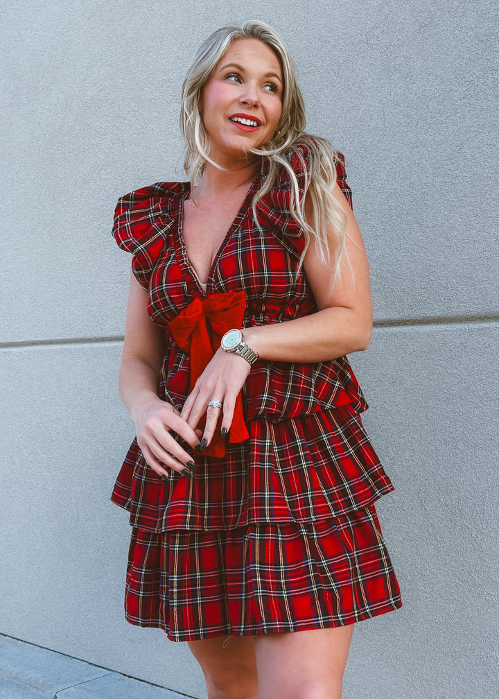 Santa's Sweetheart Mini Dress