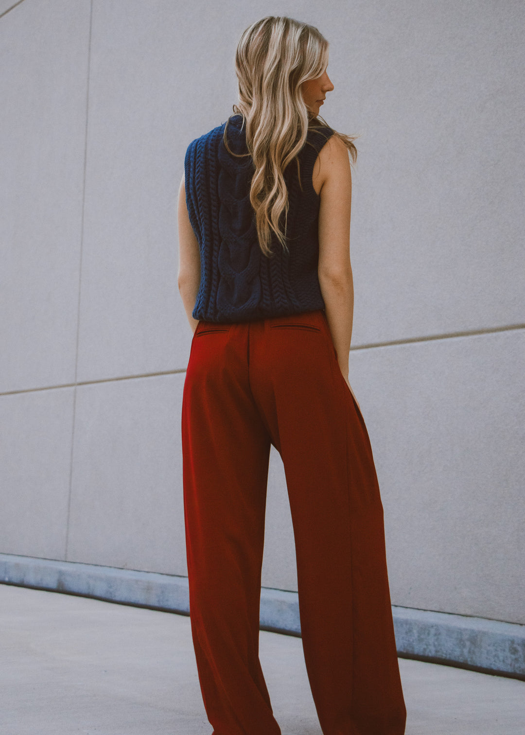 Conference Call Merlot Dress Pants