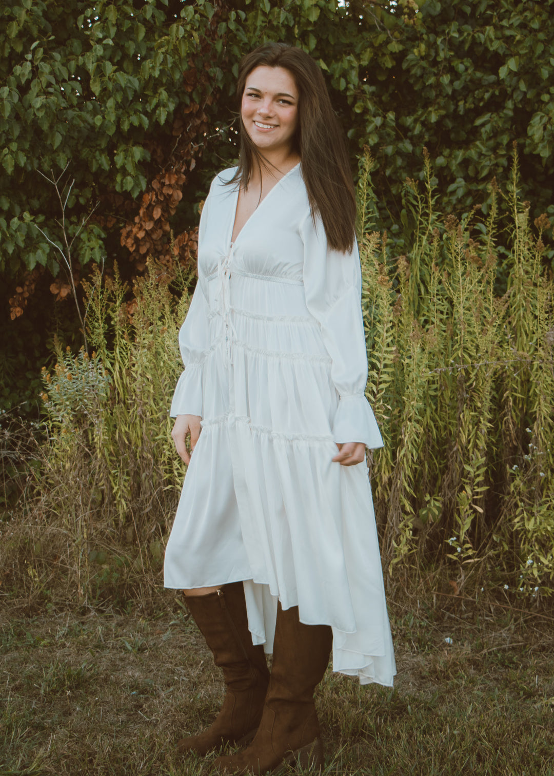 Candlelight Cozy Cream Midi Dress