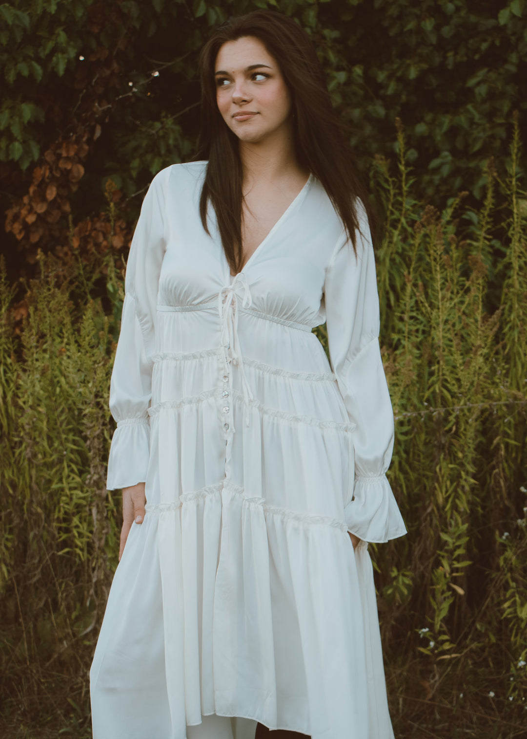 Candlelight Cozy Cream Midi Dress