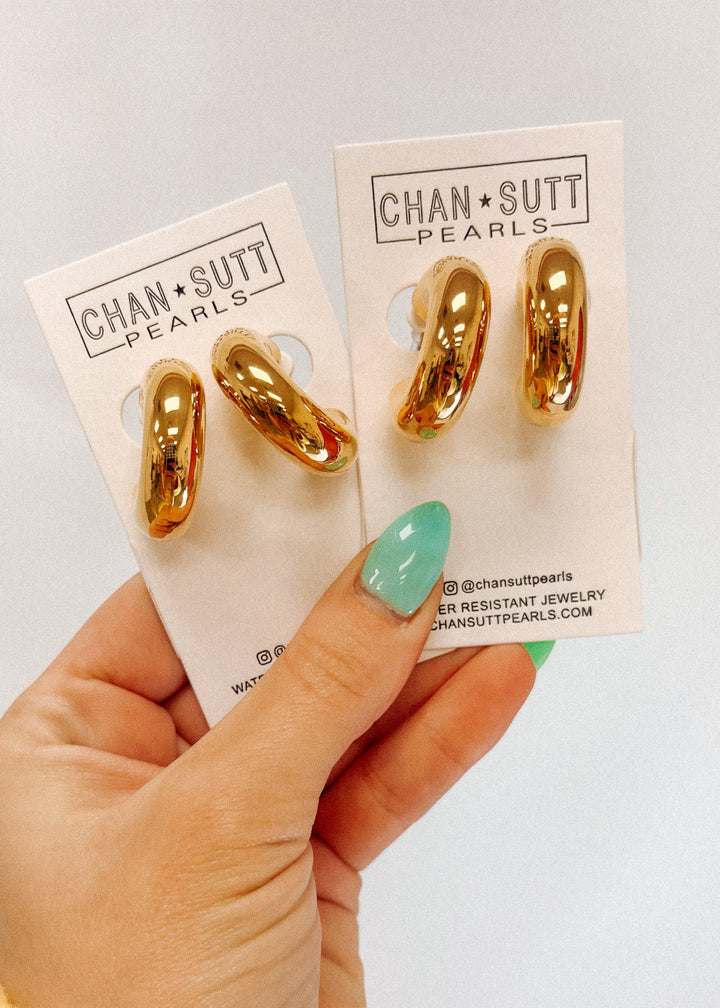 Smooth Gold Hoops