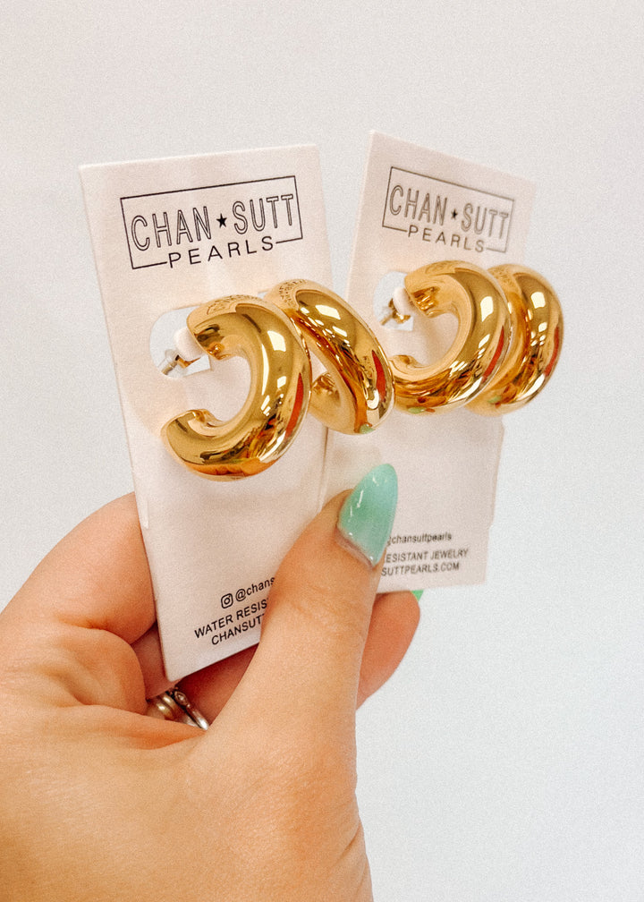 Smooth Gold Hoops