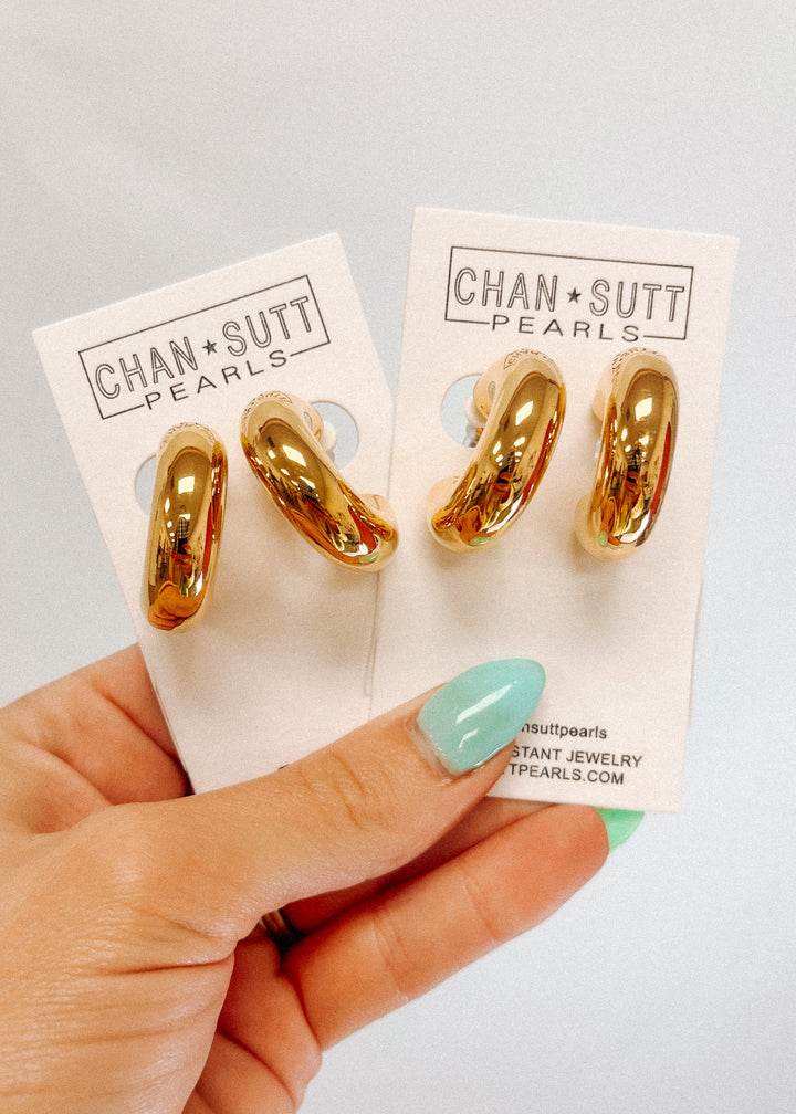 Smooth Gold Hoops
