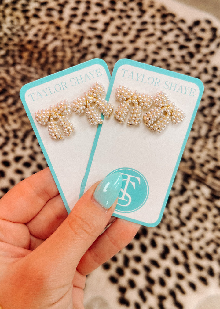 Pearl Bow Studs