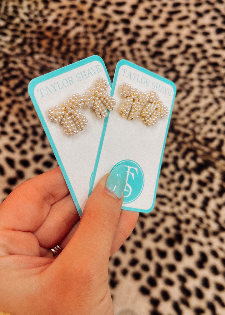 Pearl Bow Studs
