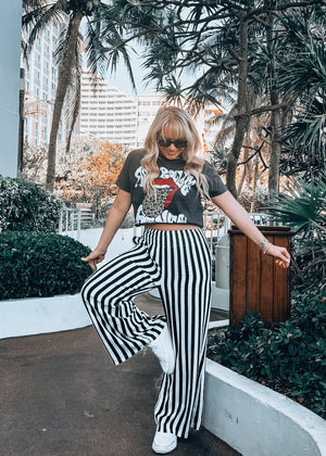 Casual Cutie Striped Wide Leg Pant