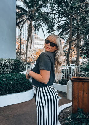 Casual Cutie Striped Wide Leg Pant