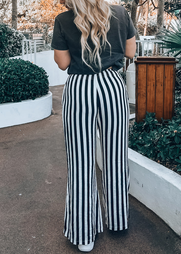 Casual Cutie Striped Wide Leg Pant