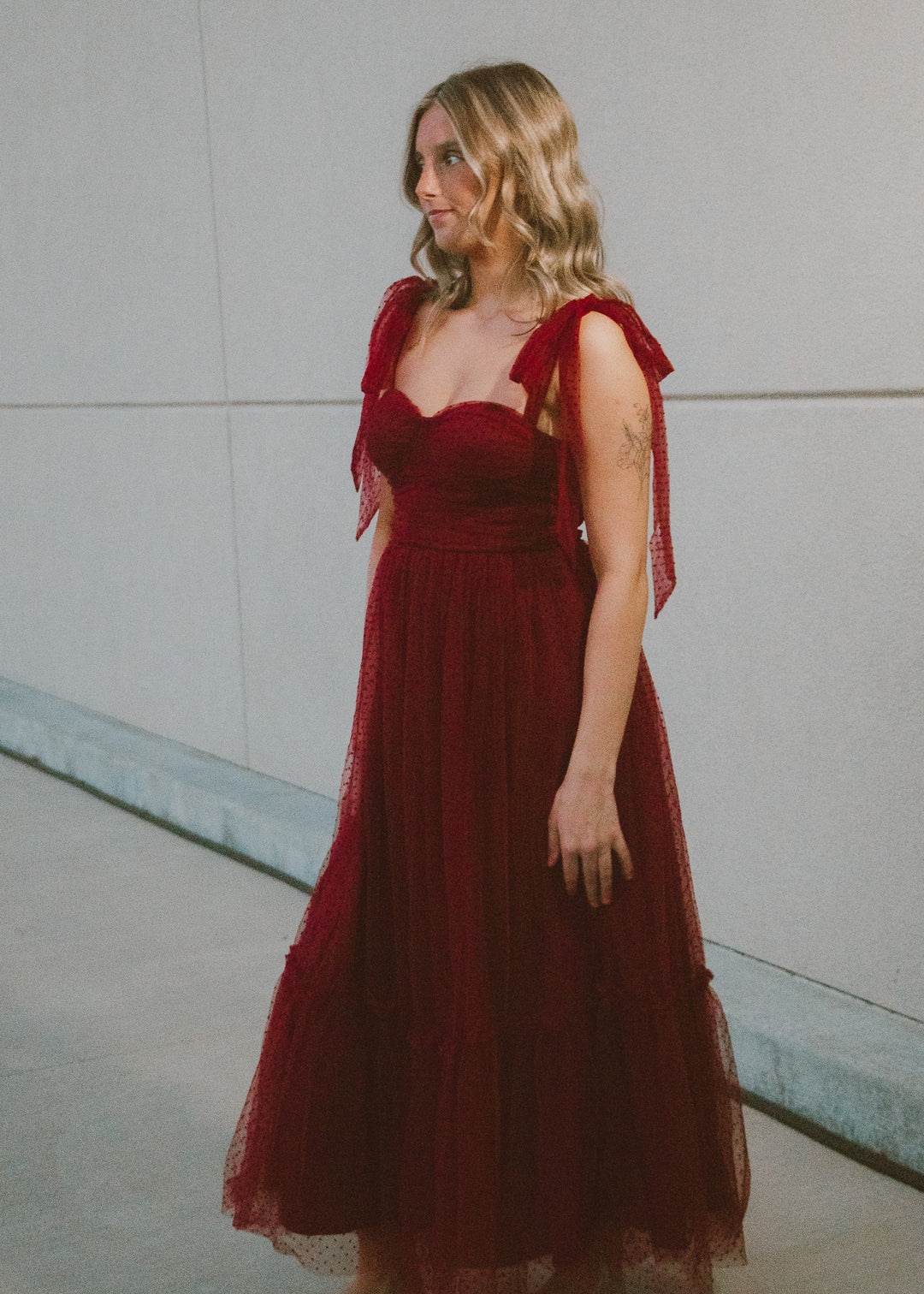 Cabernet Charm Midi Dress