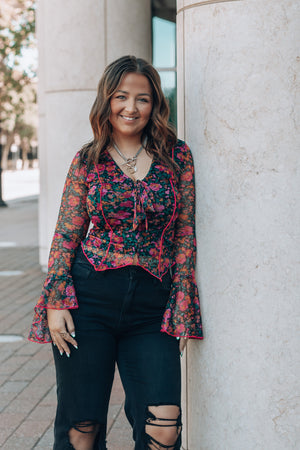 Full Bloom Long Sleeve Top