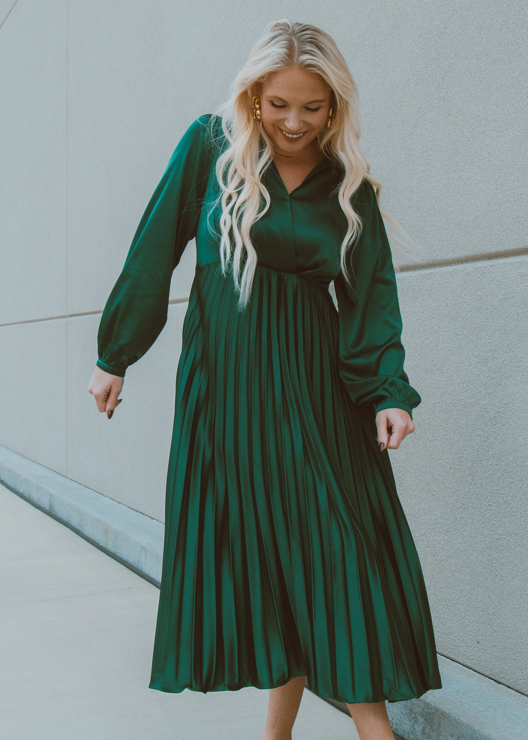 Emerald Embrace Maxi Dress