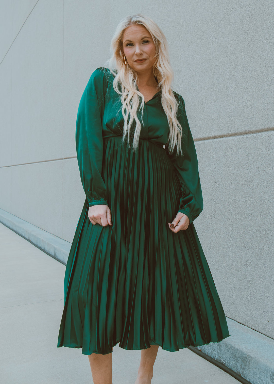 Emerald Embrace Maxi Dress