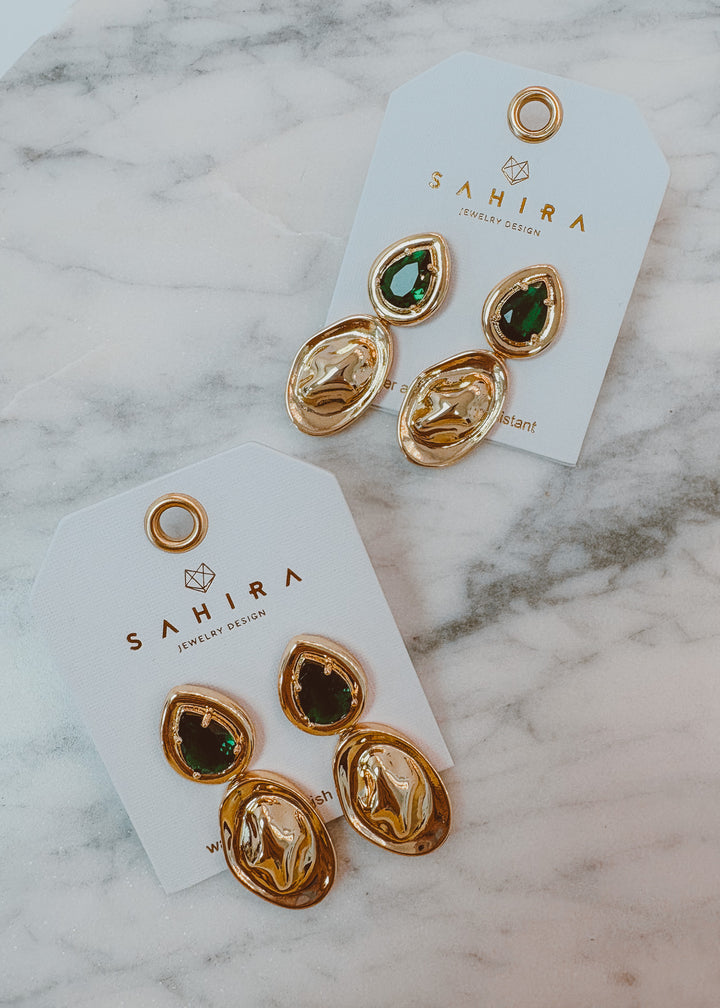 Virginia Emerald Drop Earring