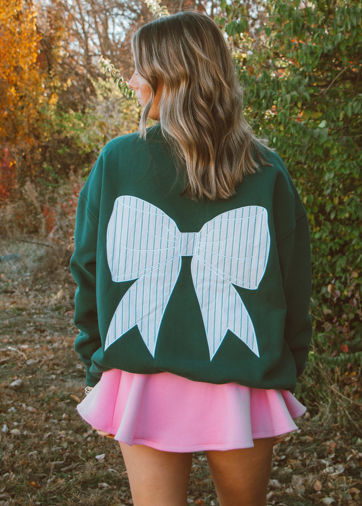 Spearmint Bow Crewneck