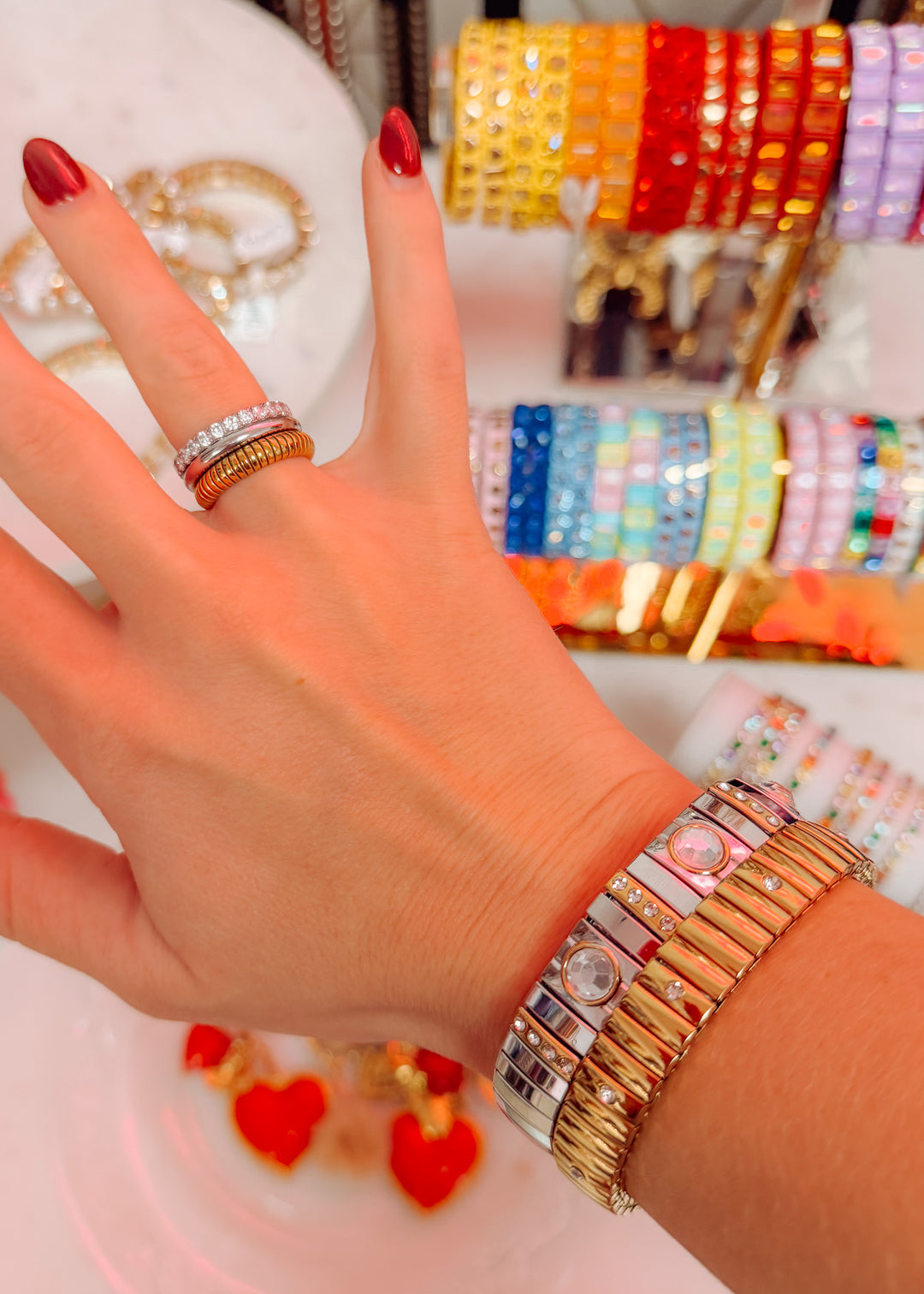 Rizzo Two-Tone Stretch Bracelet