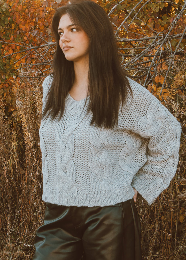 Morning Fog Knit Sweater