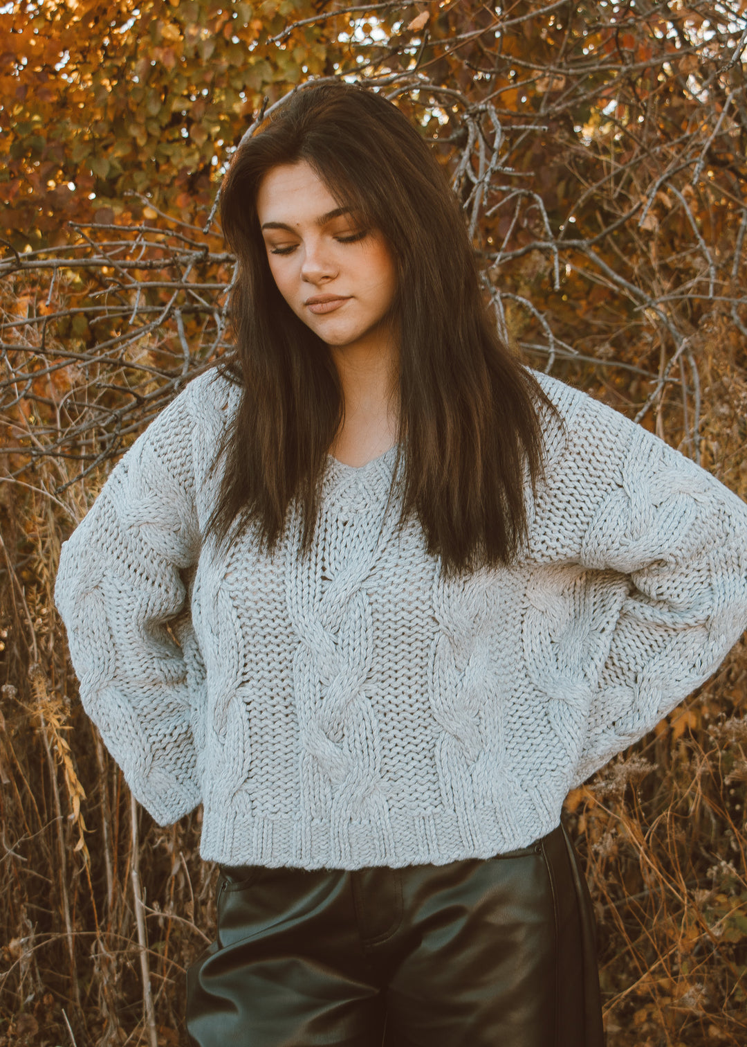 Morning Fog Knit Sweater