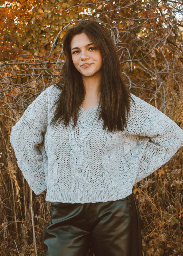 Morning Fog Knit Sweater