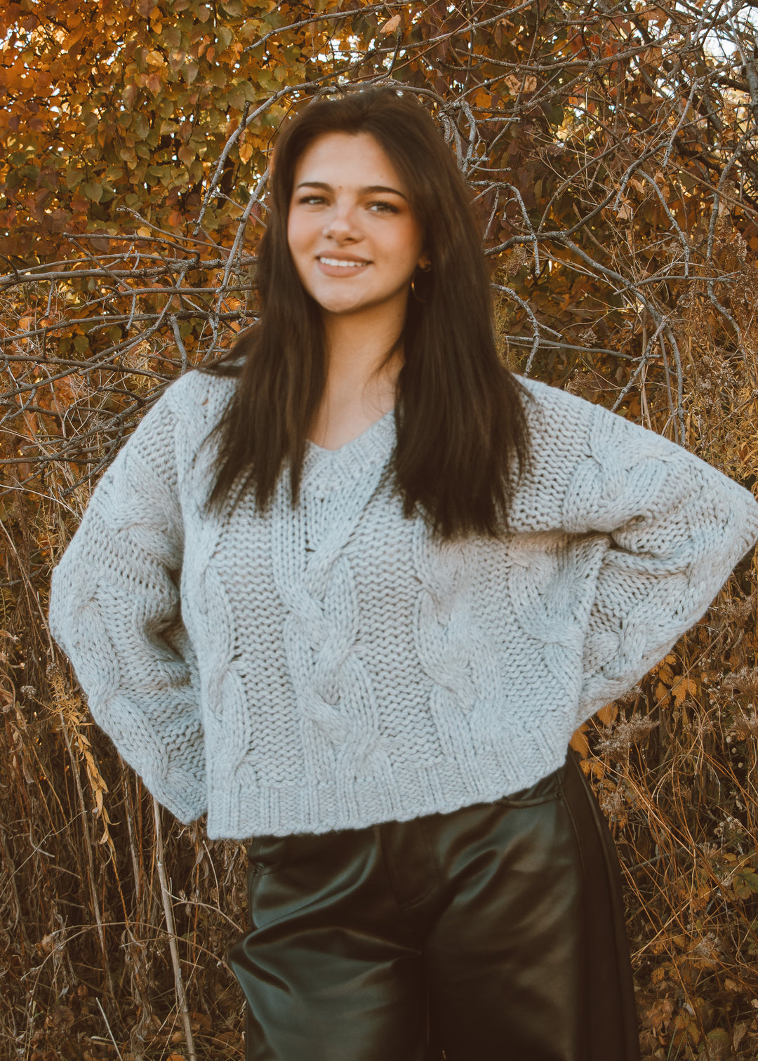 Morning Fog Knit Sweater