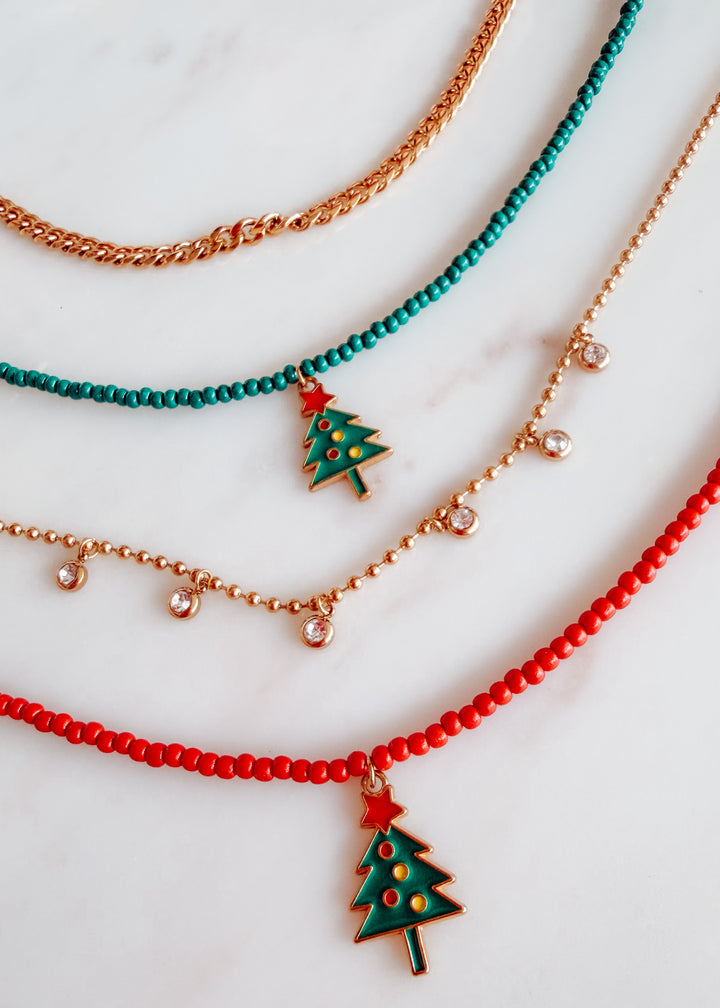 Christmas Tree Necklac