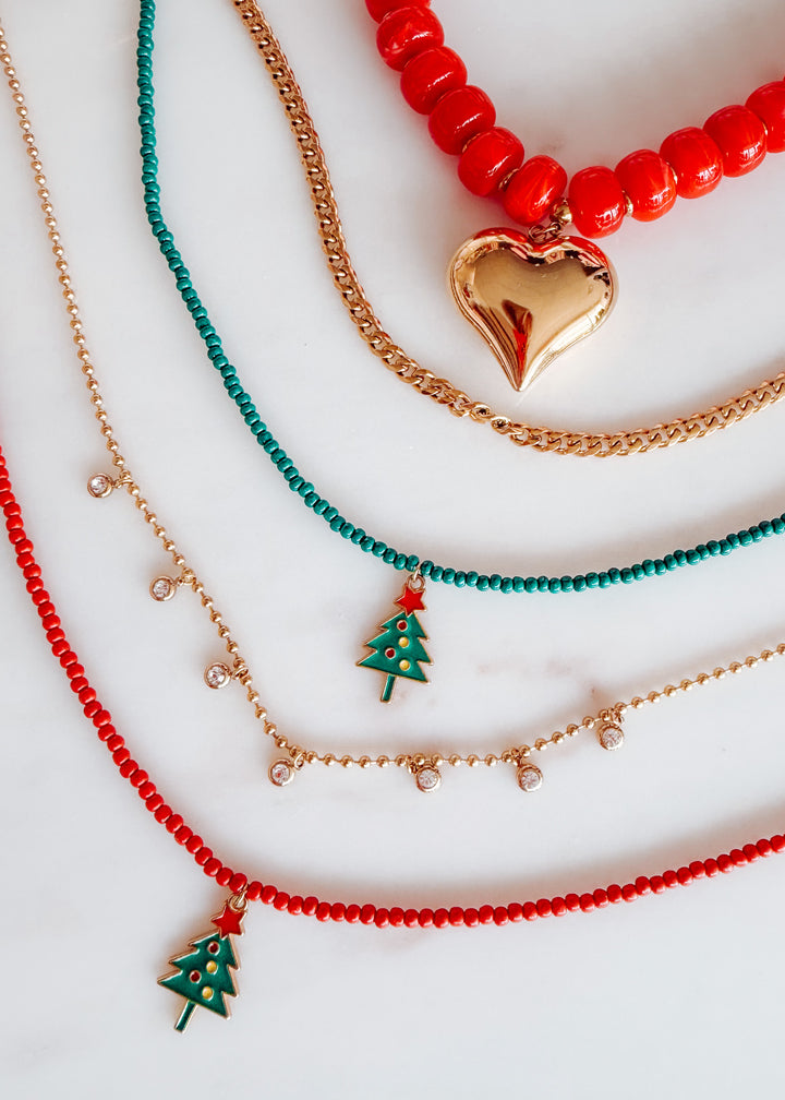 Christmas Tree Necklac